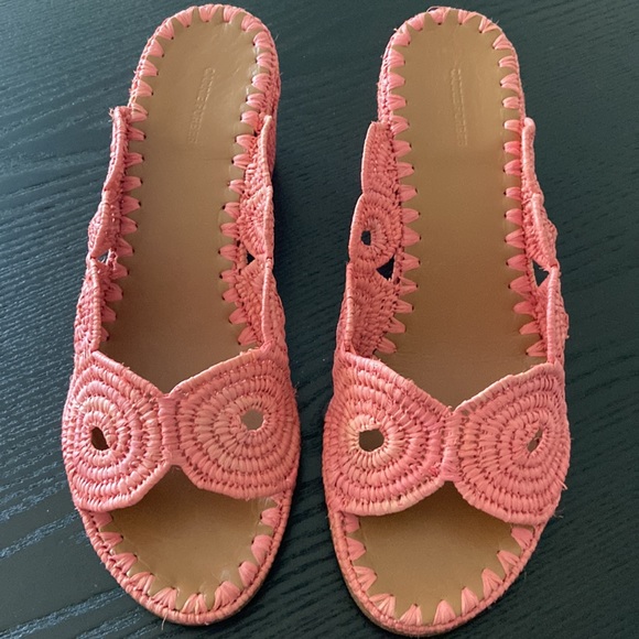 NEW never worn Carrie Forbes salmon pink heeled sandals size 8 38 - Picture 2 of 4